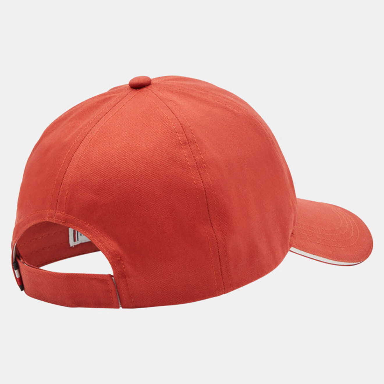 Tommy Hilfiger Casquette en Toile de Coton bio à logo brodé rouge rouille
