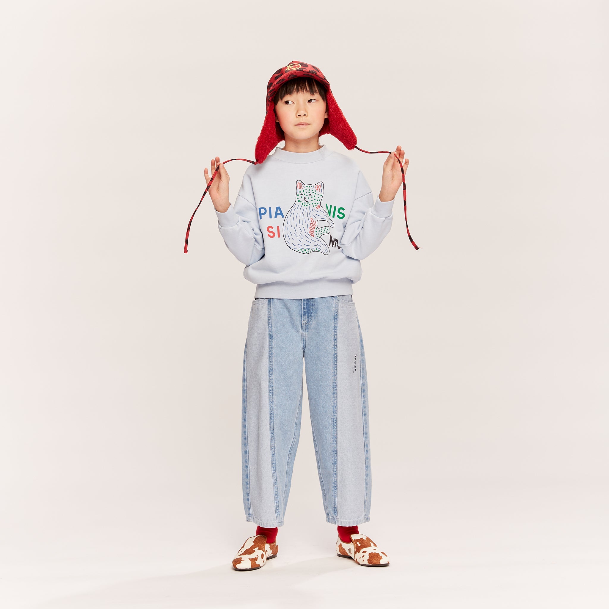 Sweatshirt Kukka Bird Blue Cat