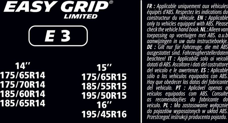 Michelin Easy Grip Limited Sneeuwkettingen EG E3