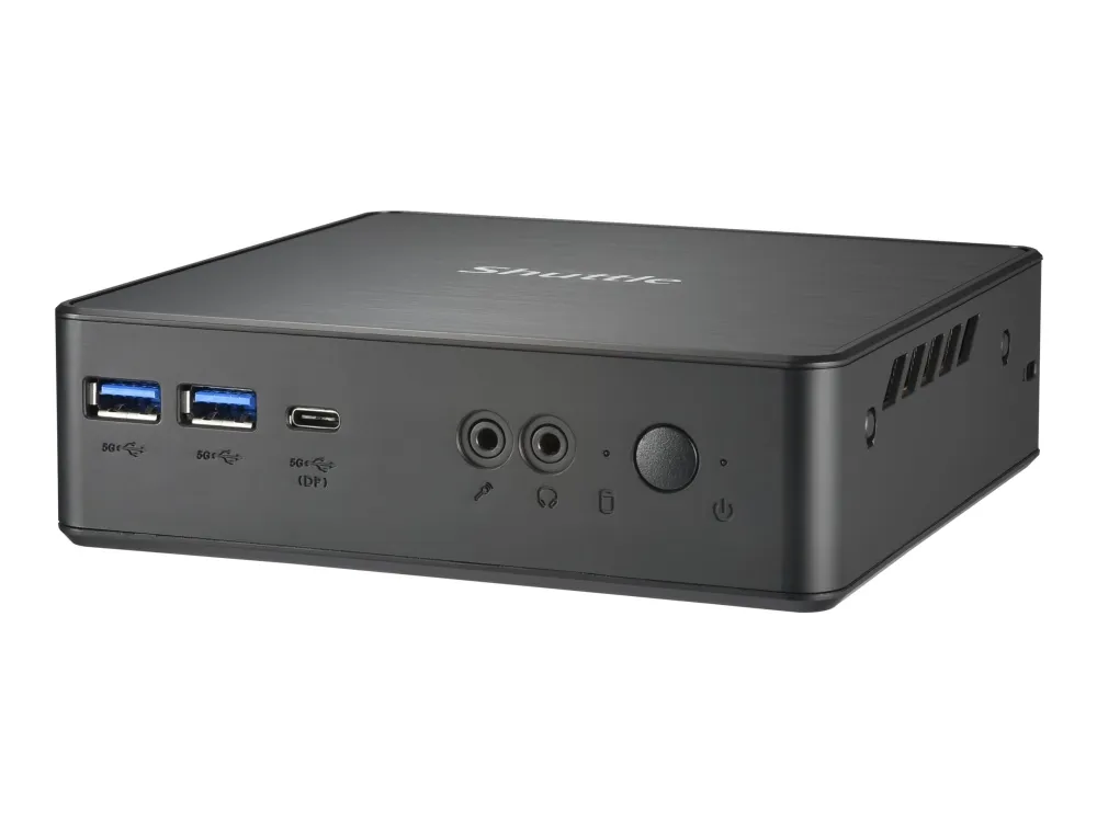 Shuttle XPC nano NC40U3 - Barebone - mini PC 1 x Core i3 1215U / op til 4.4 GHz - RAM 0 GB - UHD Graphics 620 - Gigabit Ethernet - sort