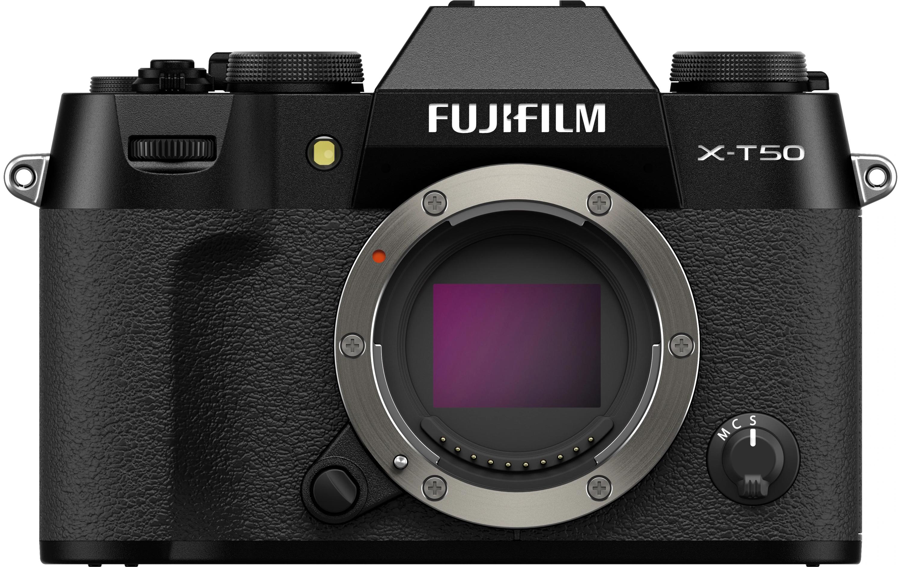 Fotokamera X-T50 Black Kit XF 50mm<br>Kompakte Systemkamera mit 40.2-Megapixel-Sensor, 6.2K-Video und Filmsimulations-Einstellrad