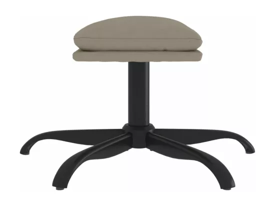 Repose-pied Gris clair 60x60x36 cm Velours
