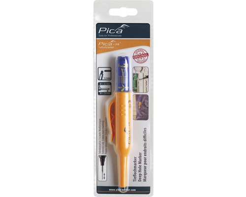 Diepe gatenmarker Pica Ink 7 mm vezelpunt blauw