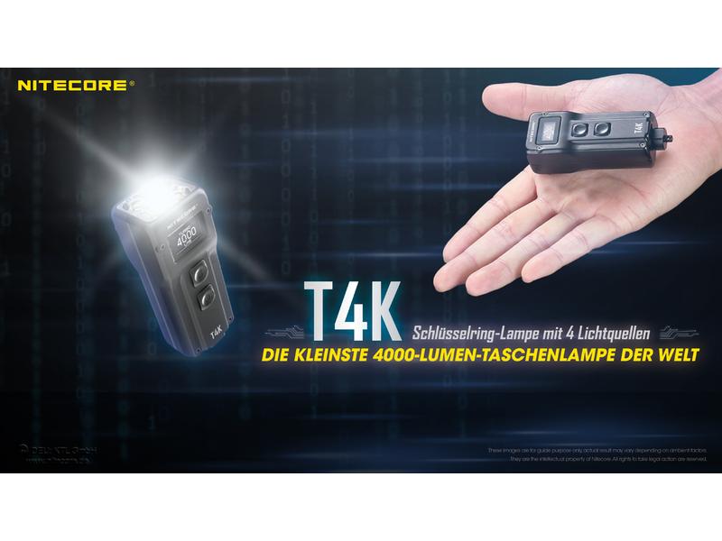 Nitecore Taschenlampe T4K LED-Taschenlampe