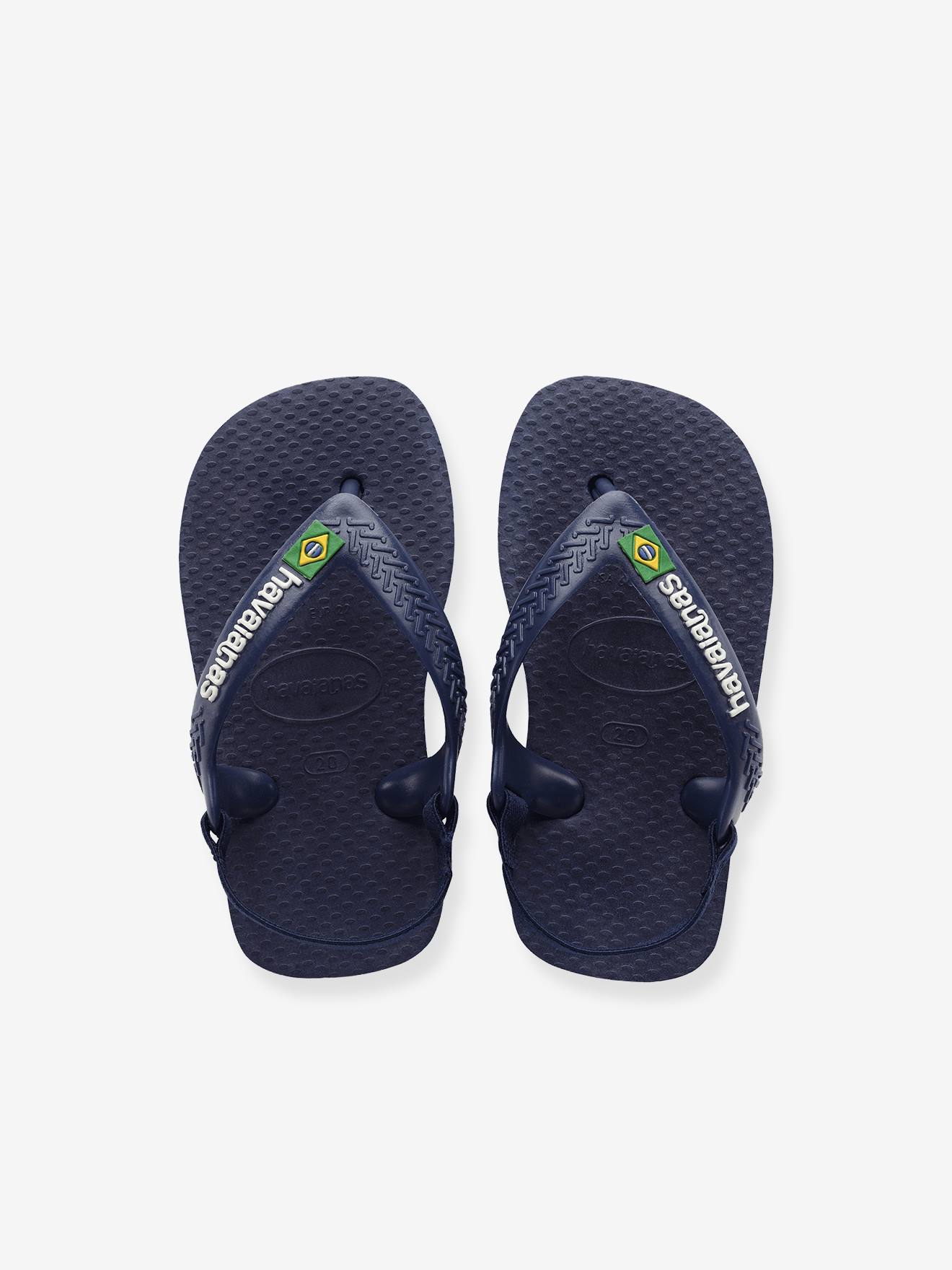 Chinelos Baby Brasil Logo II HAVAIANAS azuis