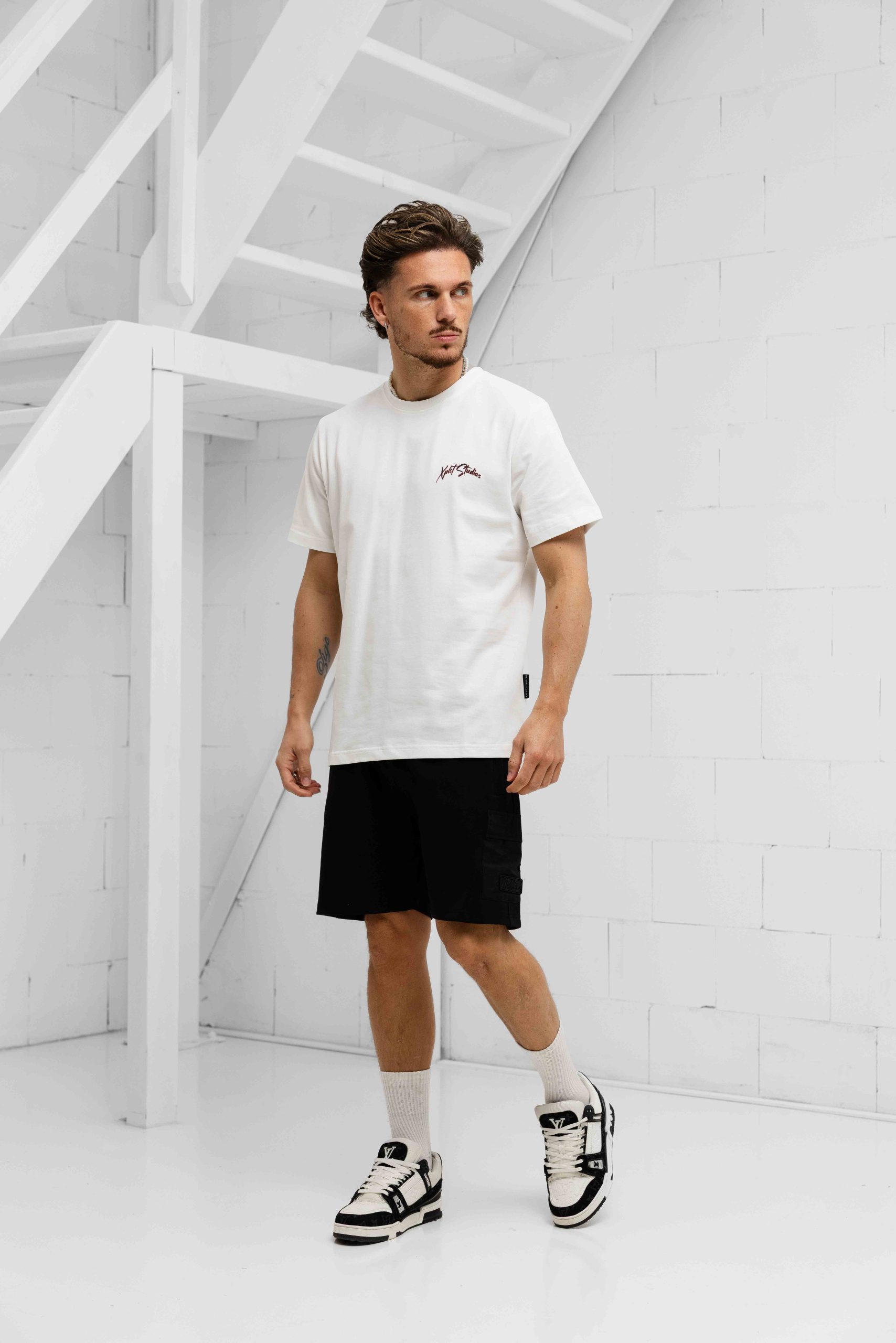 Malelions Nylon Pocket Cargo Korte Broek Heren Zwart