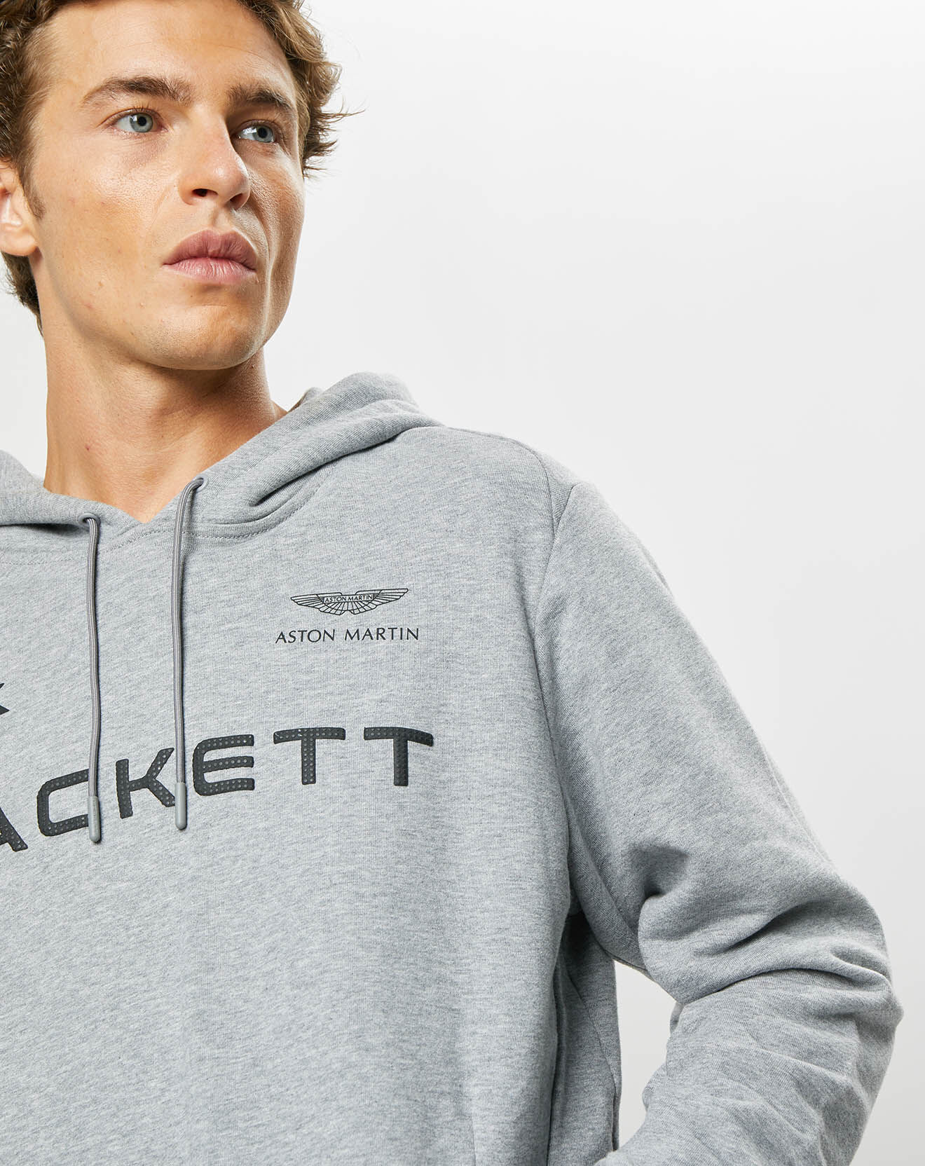 Hackett London Sweat à capuche Aston Martin Racing gris