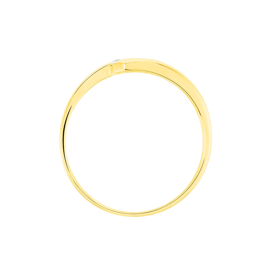 Bague Trilogie Or Jaune Diamant