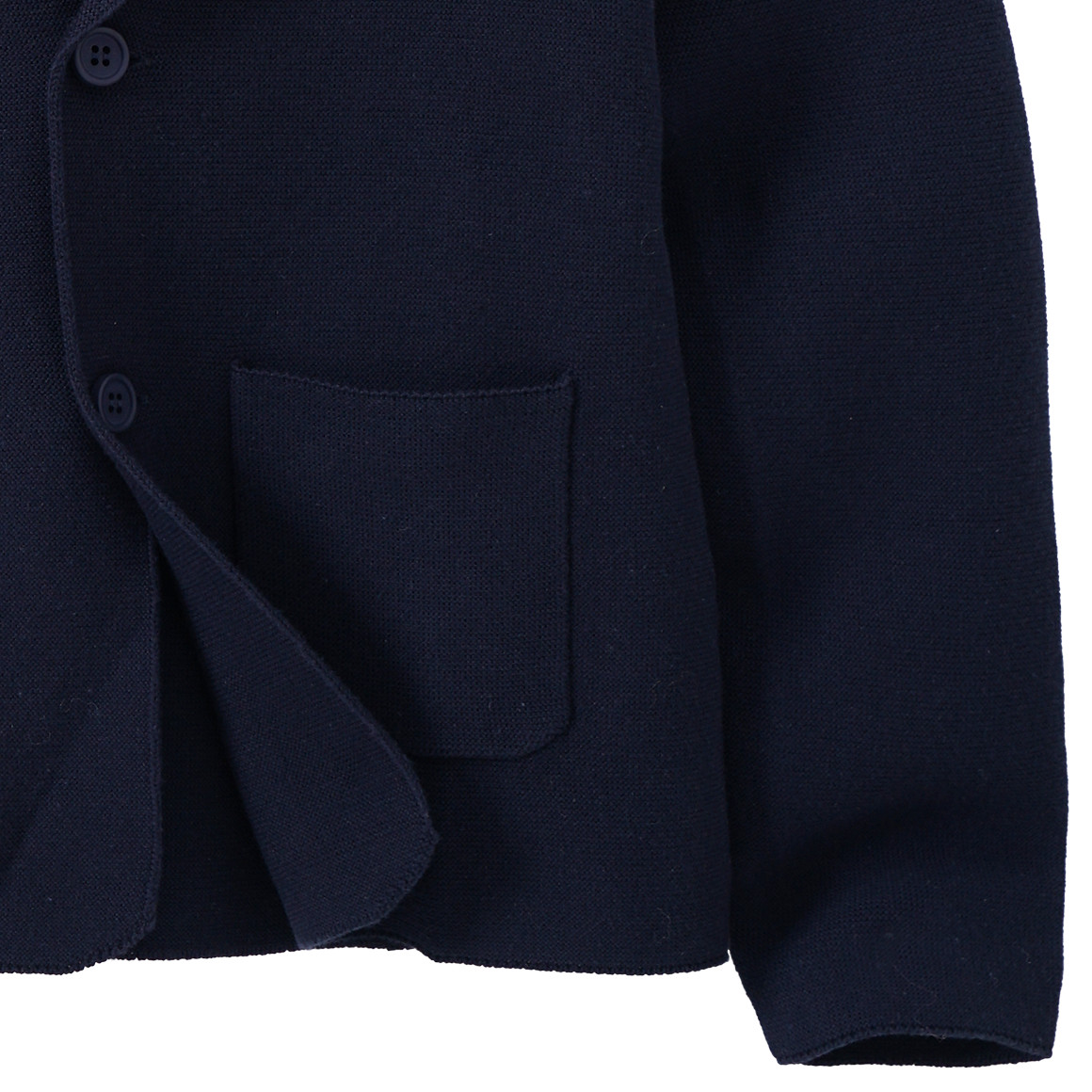 Yigga Jungen Strickblazer mit zwei Taschen dunkelblau