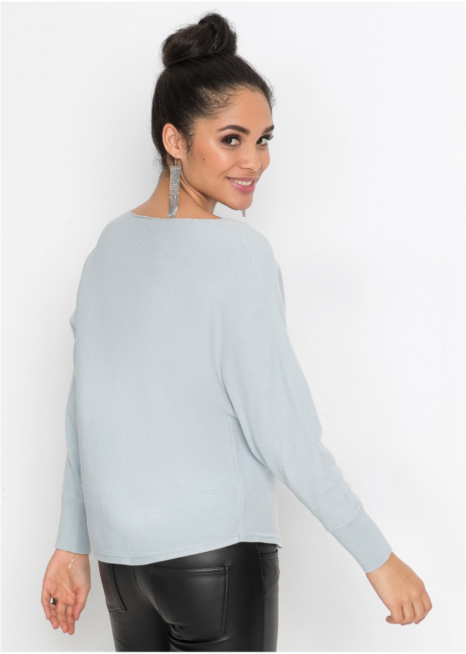 Pull oversize côtelé