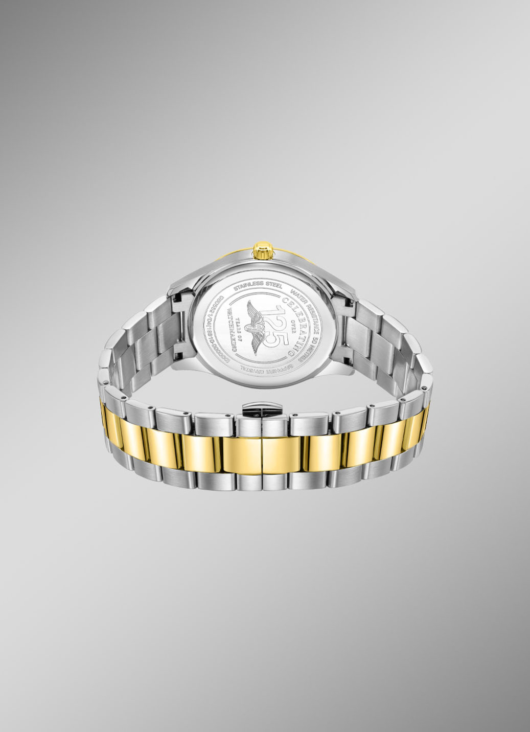 Rotary Quartz-Herrenuhr mit Edelstahlbandgehäuse