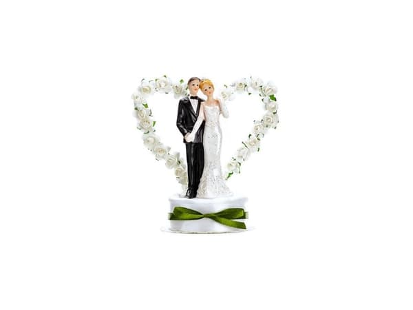 PartyDeco PMF44-008, Kake, Beige, Sort, Hvit, Bryllup, 1 stykker