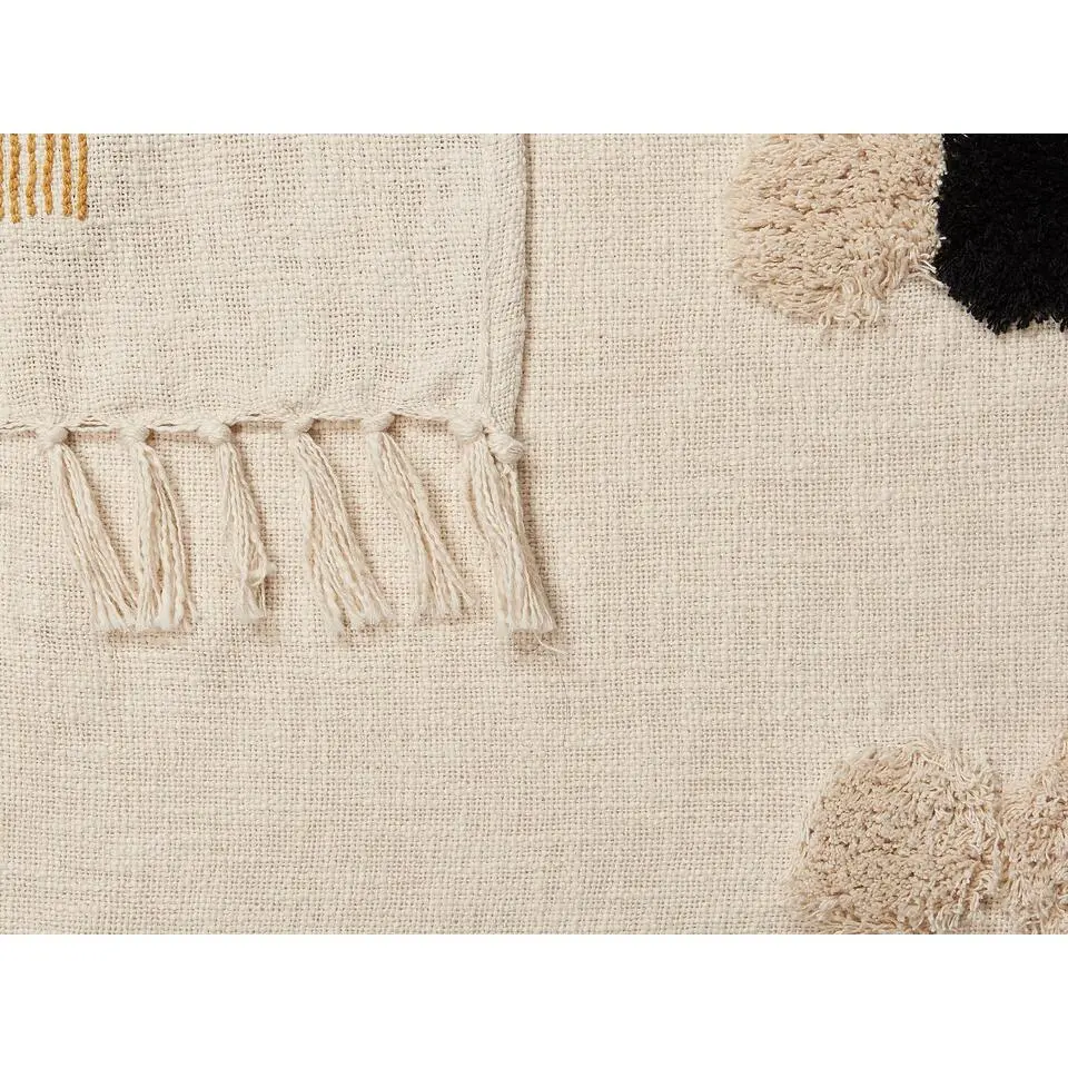 ADONI - Plaid - Beige - 130 x 180 cm - Katoen