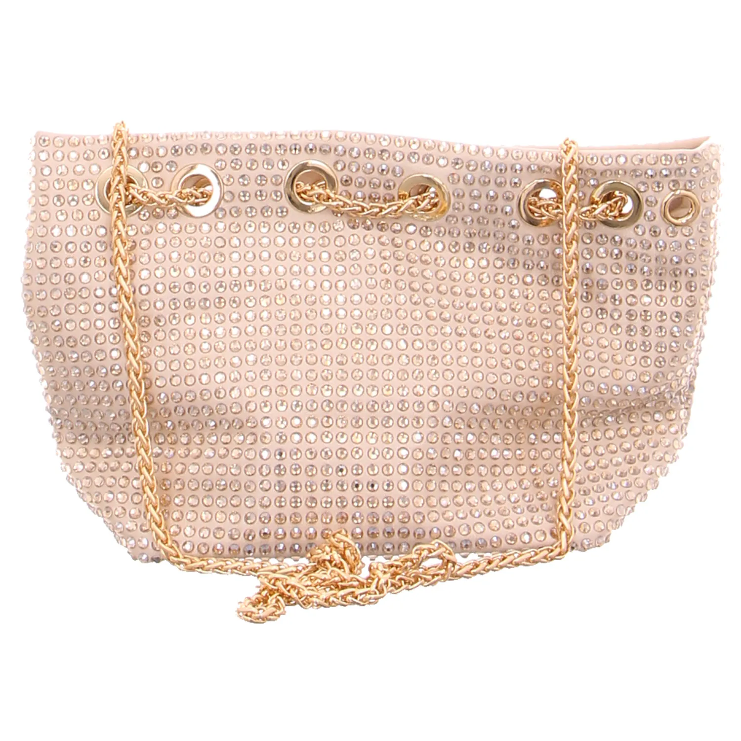 LA STRADA Clutch / Abendtasche Gold Textil