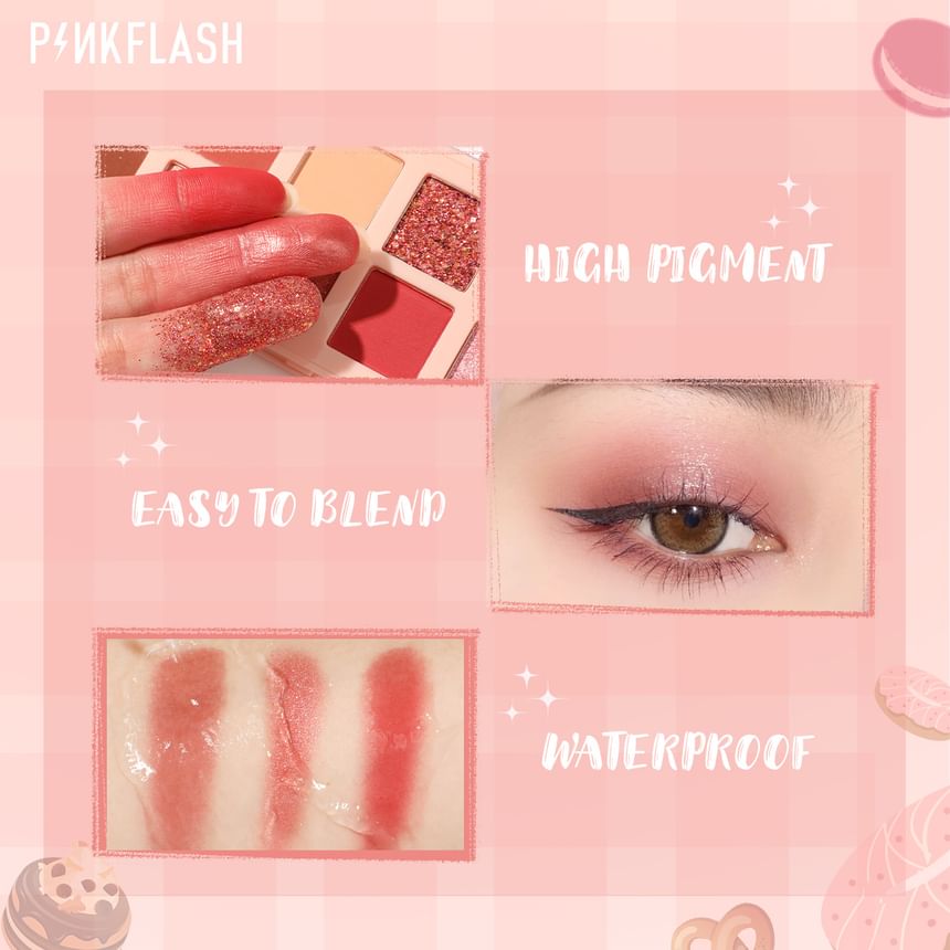PINKFLASH - Pro Touch Oogschaduwpalet - Kers