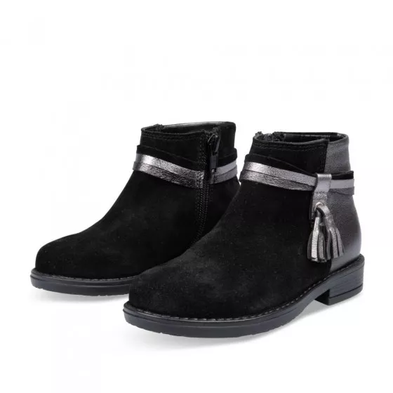 Bottines NOIR LOVELY SKULL CUIR