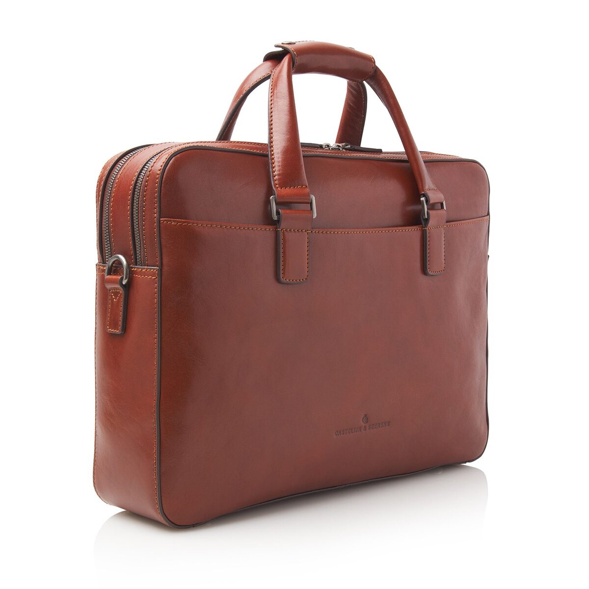 Castelijn & Beerens Gaucho Paul Laptoptas 15,6 inch RFID Cognac
