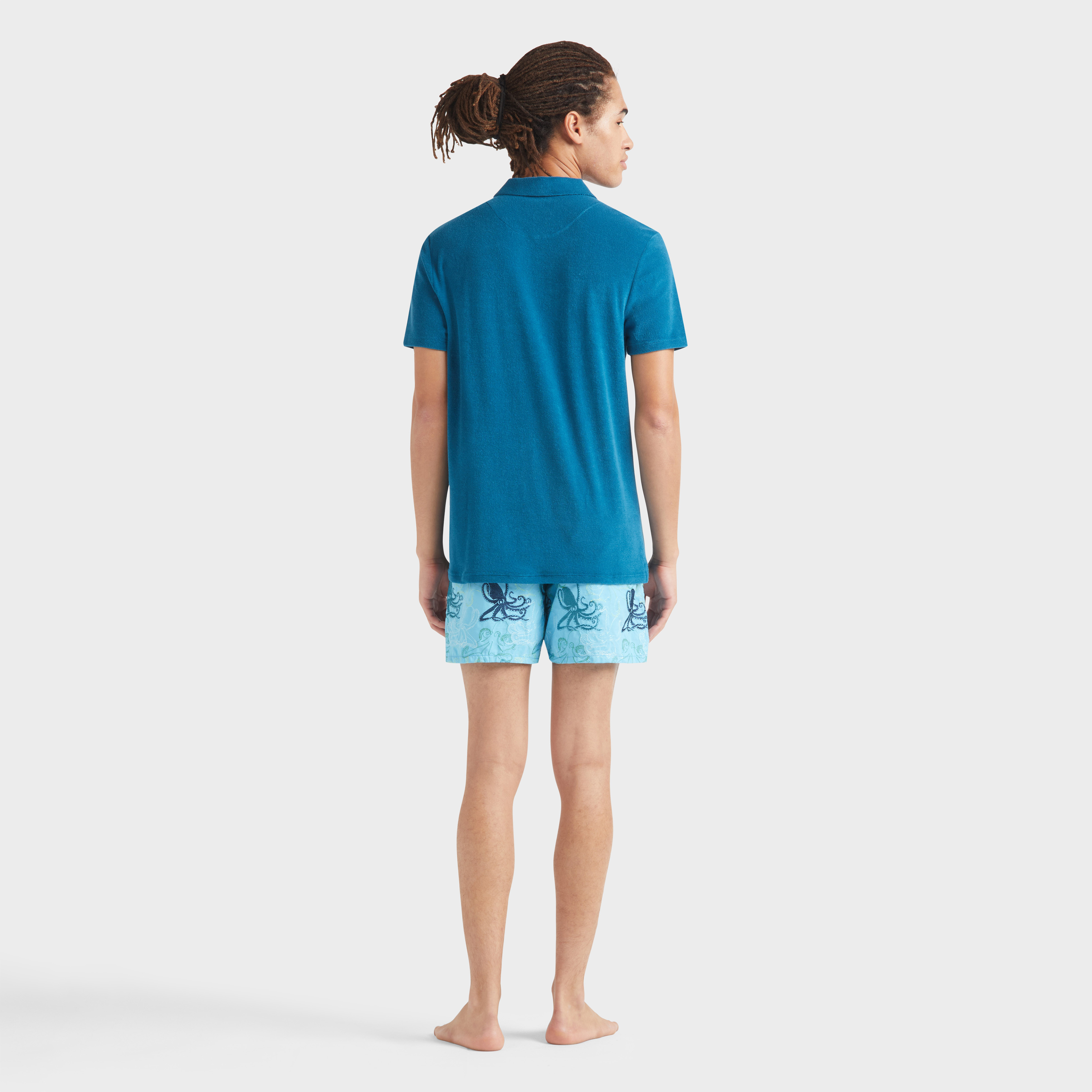 Polo en Coton Éponge Organique Homme Uni