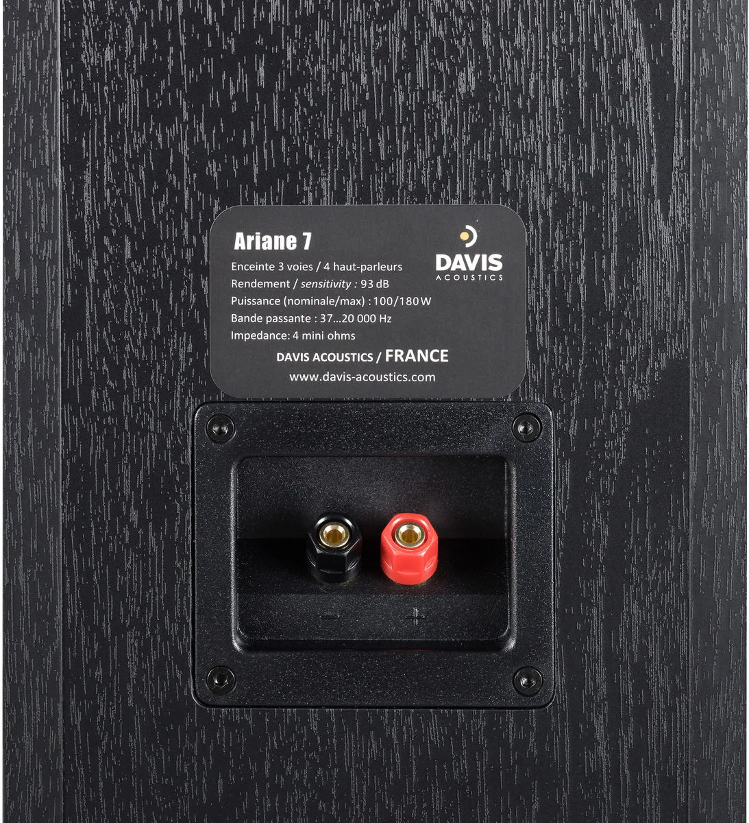 Davis Acoustics Ariane 7 Noir (la paire) Enceintes colonne