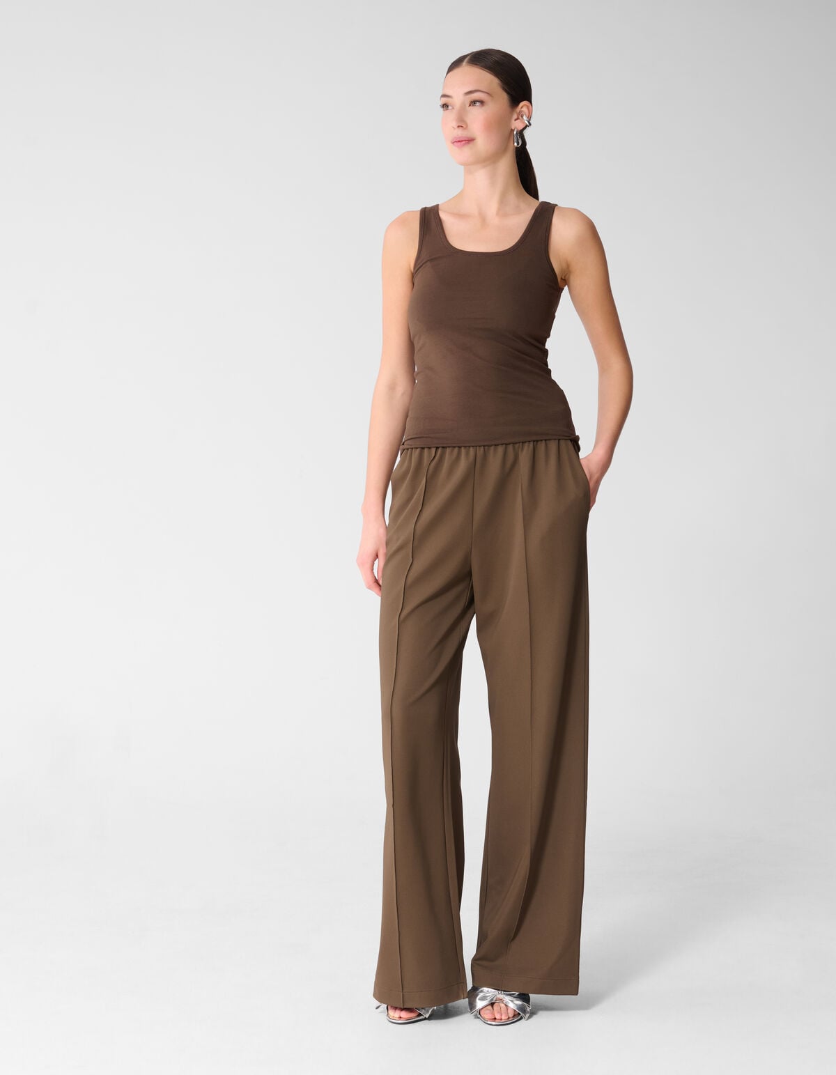 Basis Tanktop Donkerbruin
