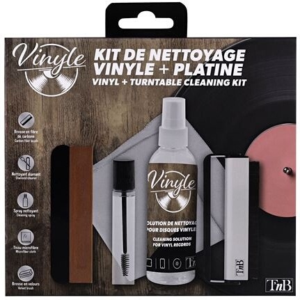 Accessoire platine vinyle Tnb KIT DE NETTOYAGE 5 EN 1 DISQUES ET PLATINES VINYLES