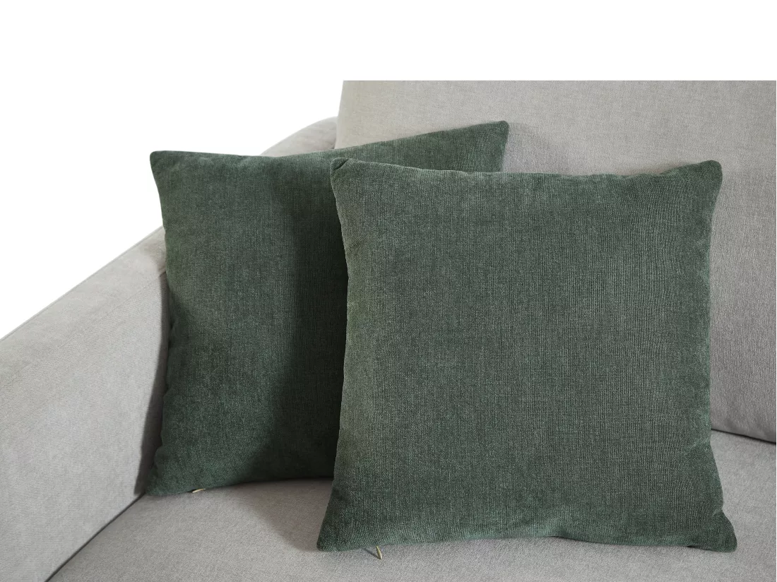 Canapé 3 places en tissu gris clair DORMATI