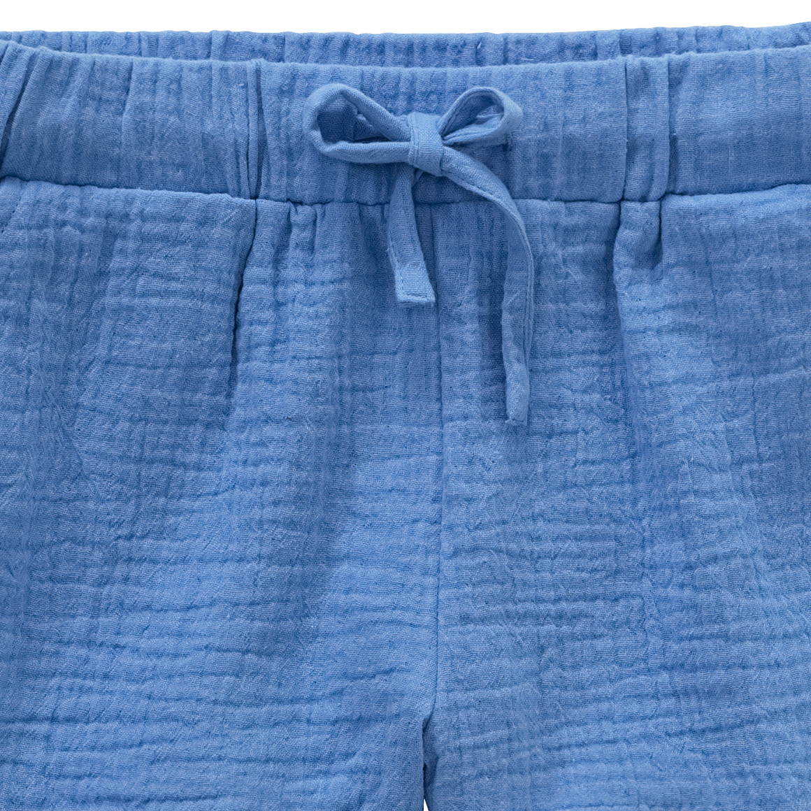 Jonas Nielsen Mädchen Musselin-Shorts aus Bio-Baumwolle blau