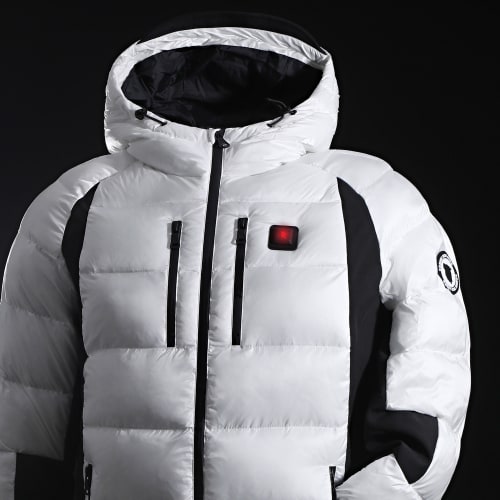 Doudoune Chauffante Capuche Avoriaz Blanc
