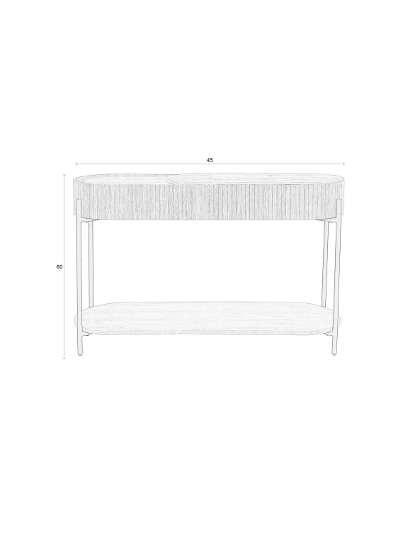 Zuiver Slides sidetable console tafel naturel