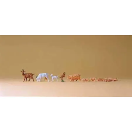 Preiser 14162 - Ziegen und Schweine, Spur H0