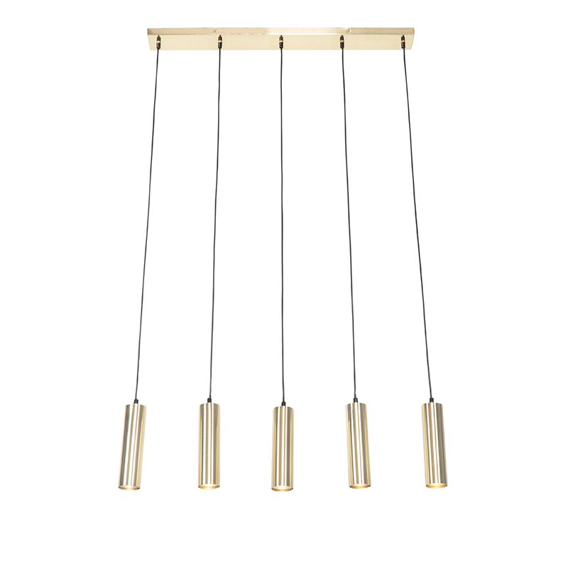 Moderne hanglamp messing 5-lichts - Jeana
