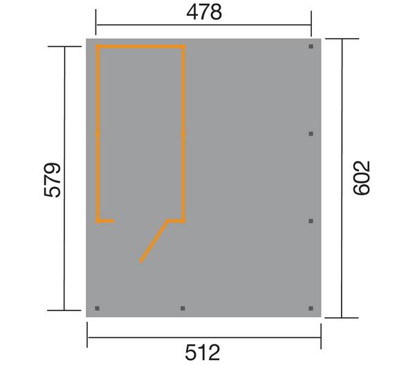 Weka Carport 607 Gr.1