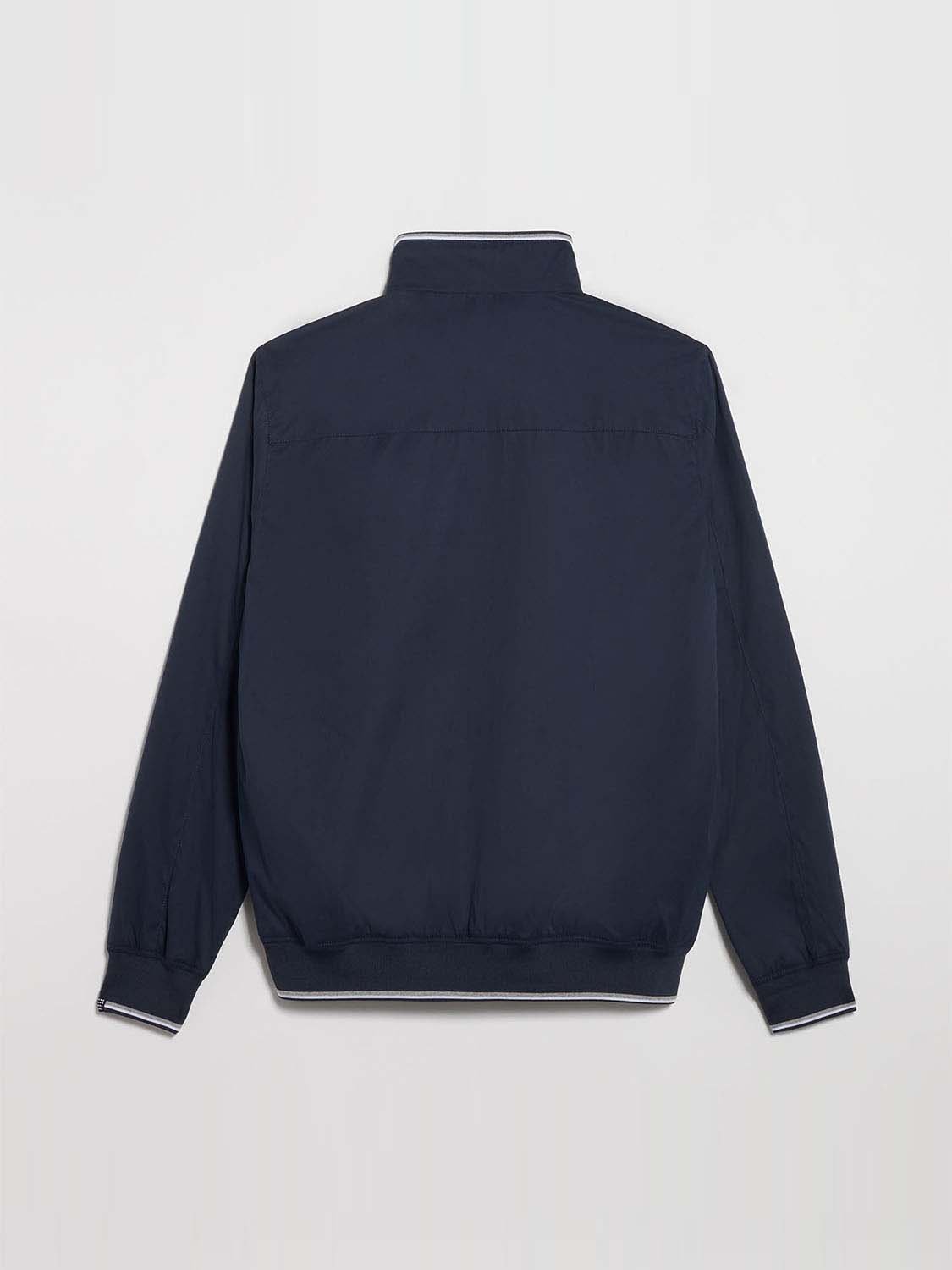 Blouson Homme Zippé Avec Poches Marine