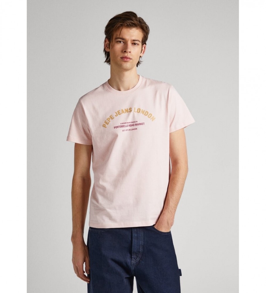 Camiseta rosa Pepe Jeans Waddon