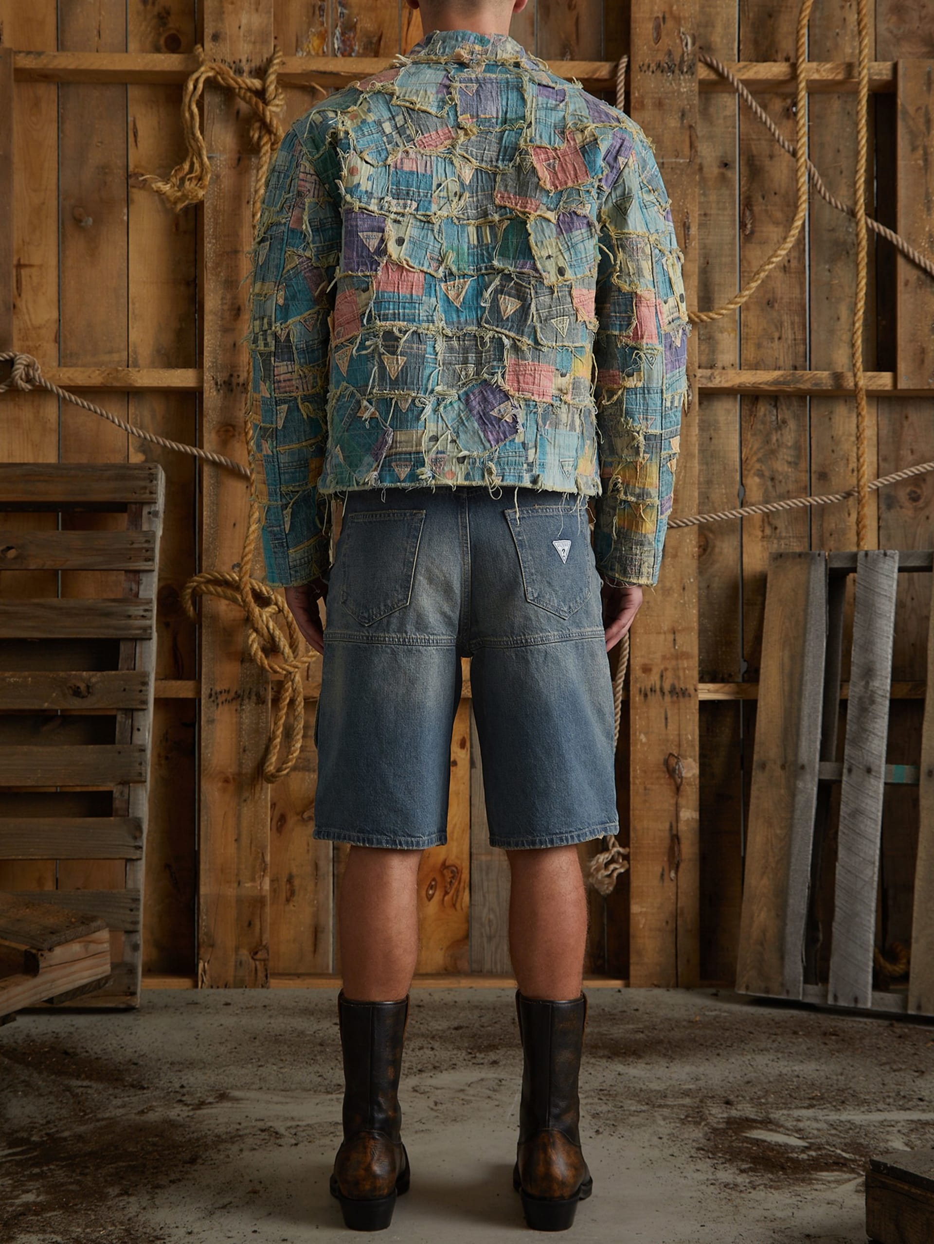 jaqueta jeans acolchoada