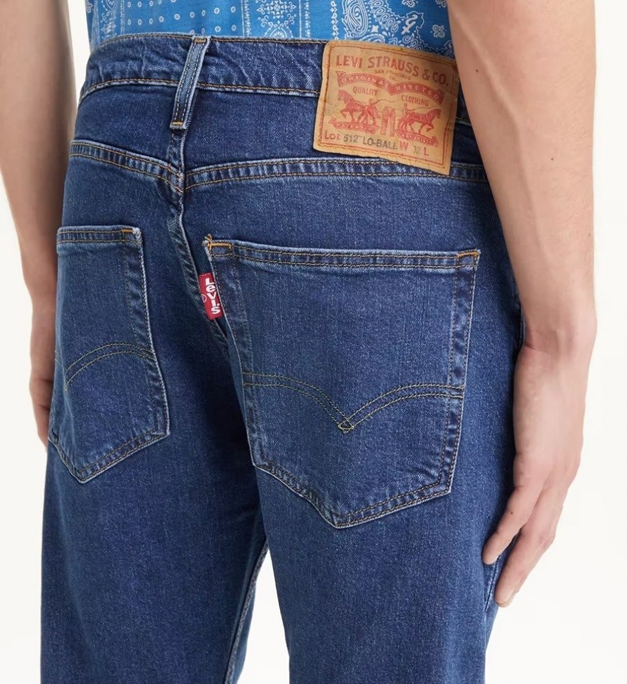 Calça jeans Levi's Slim Tapered Low Rise 512 azul