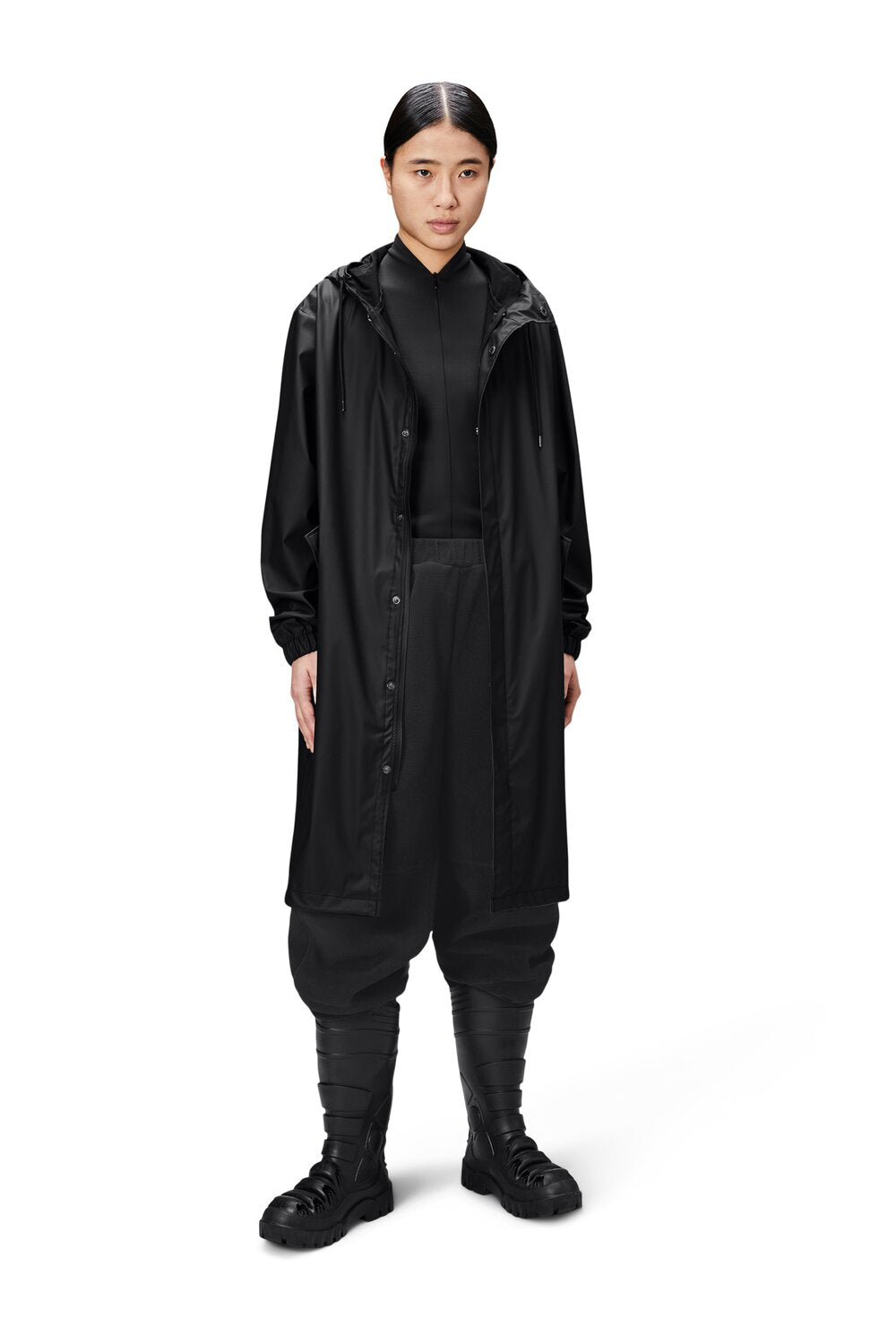 RAINS  Fishtail Parka regnjakke - sort
