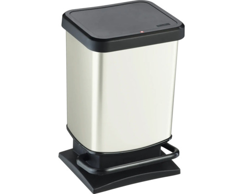 Rotho PASO 20 liter witte kunststof pedaalemmer