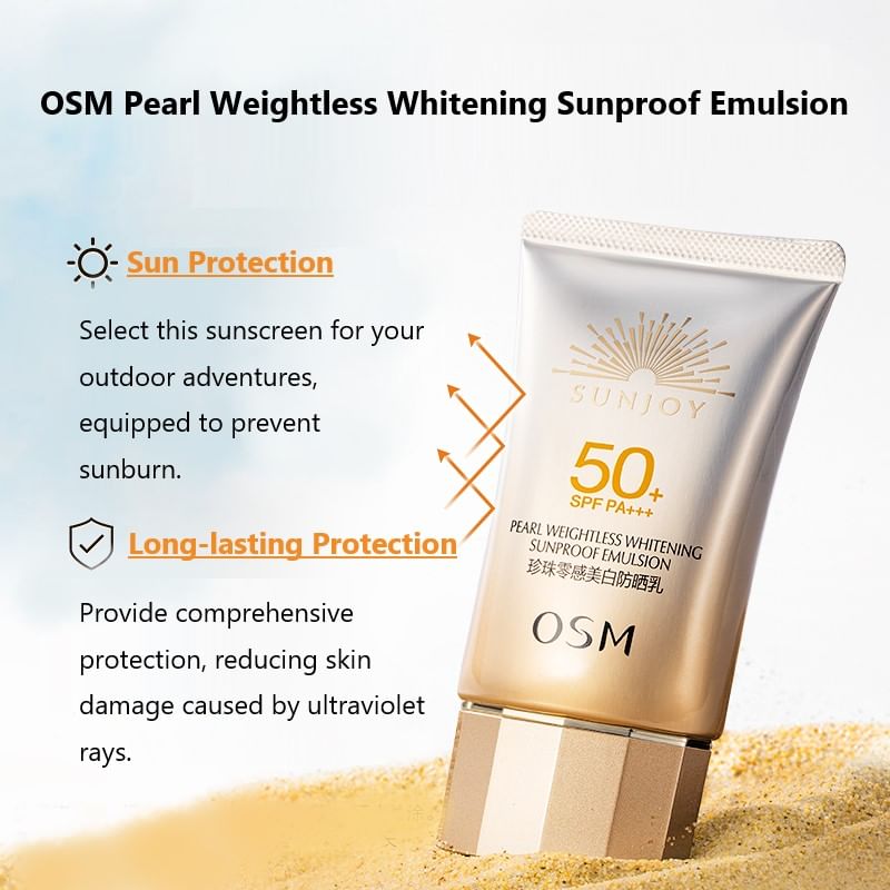 OSM - Pearl Weightless Whitening Sunproof Emulsion Zonnebrandcrème SPF50+, PA+++