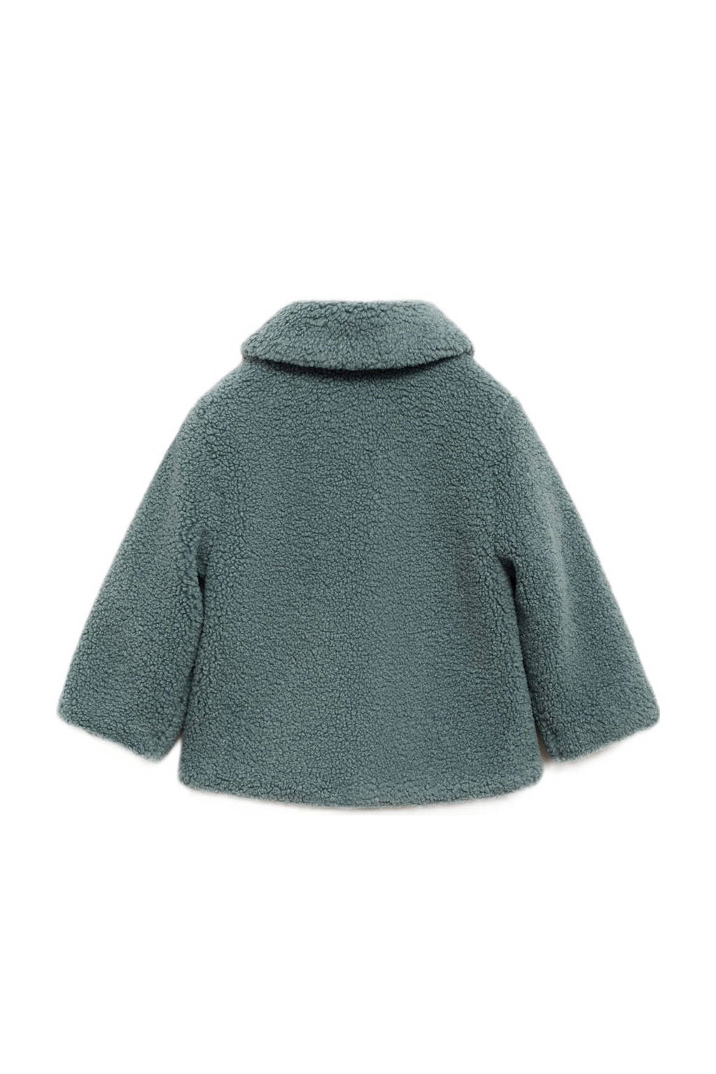 Mango Kids teddy jas groen