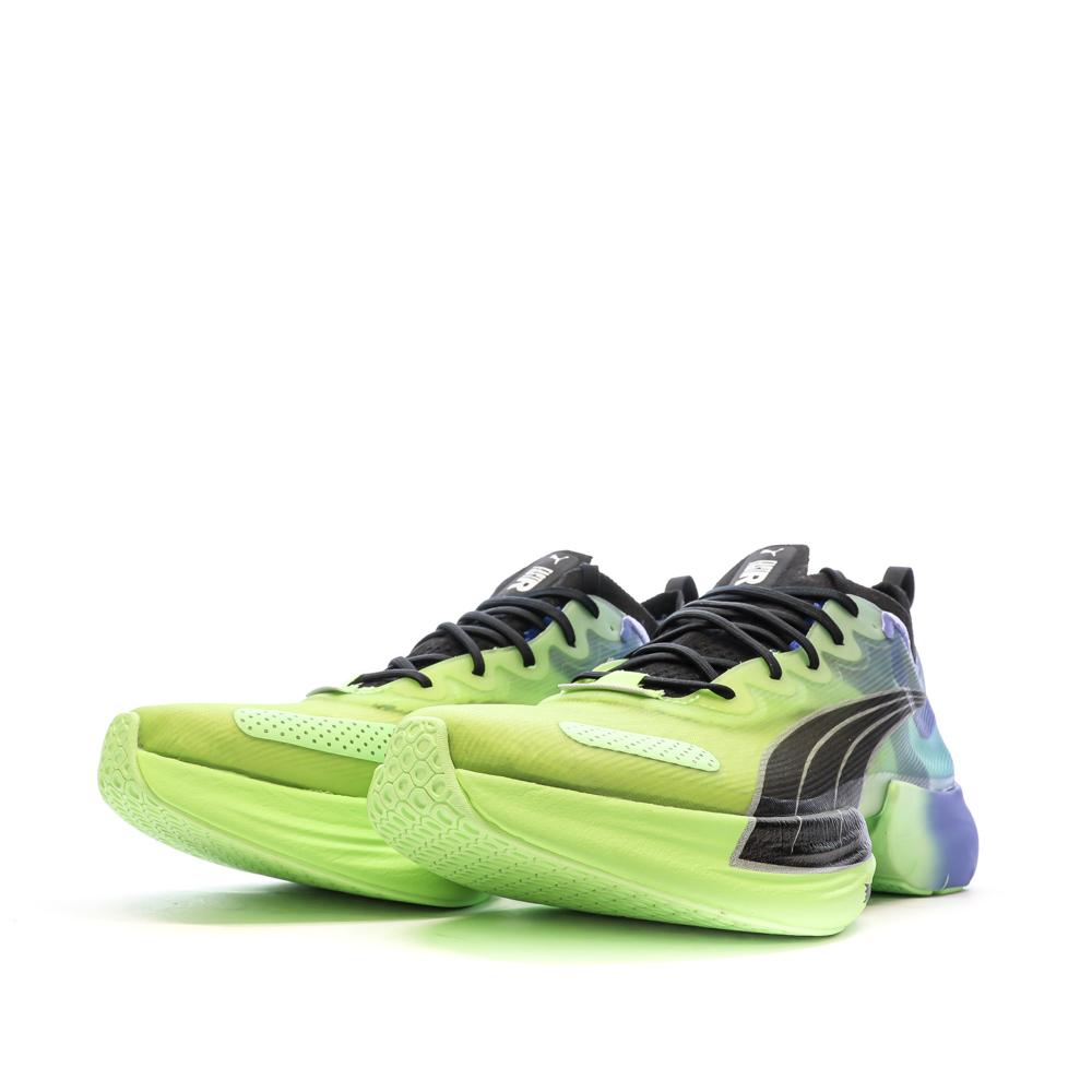 Puma Chaussures de running Jaune/Bleu Femme Puma Fast Nitro