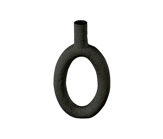 Vase, schwarz