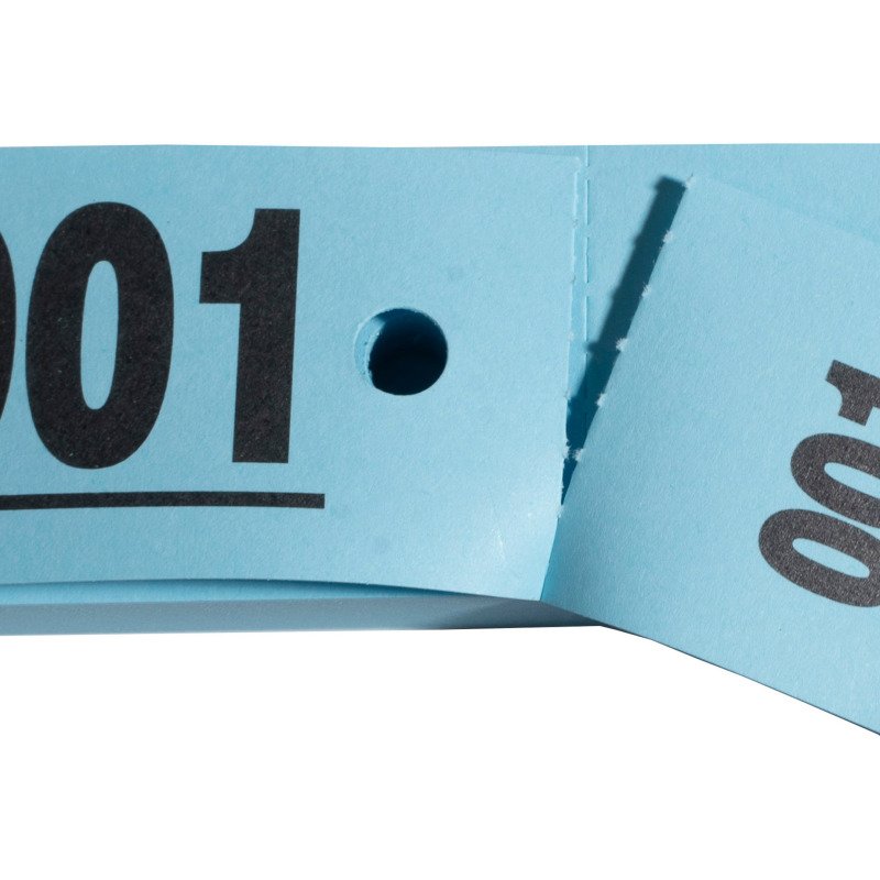 Ticket vestiaire Exacompta - carnet de 50 tickets de 3 coupons - format 20 x 3 cm