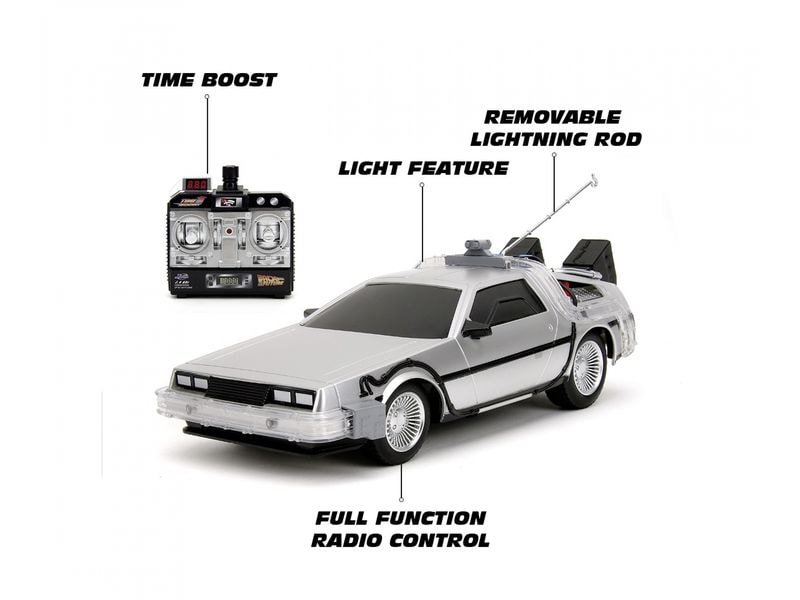 Jada Toys Back to the Future RC Time Machine RTR, 1:16 Ferngesteuerter DeLorean DMC-12 aus Back to the Future