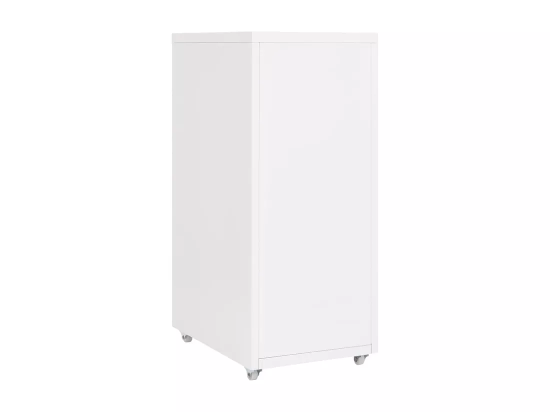 Classeur mobile Blanc 28x41x69 cm Métal