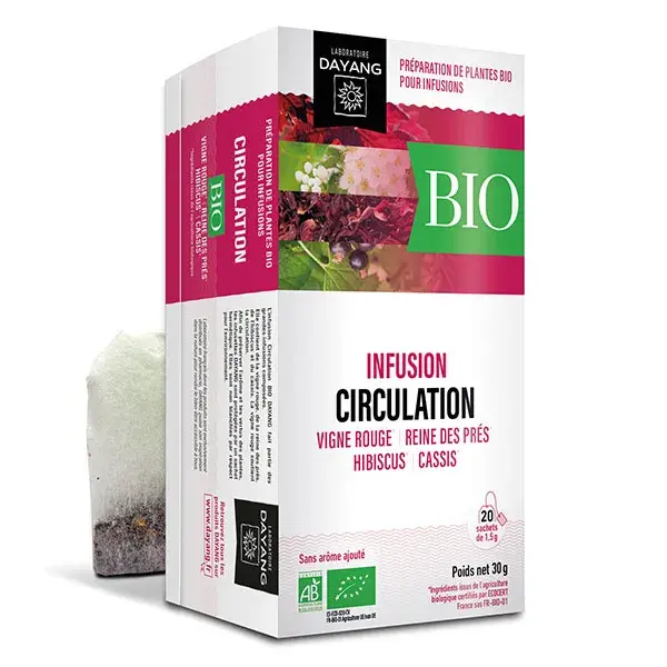 Infusão Orgânica Dayang para Pernas Leves, 20 sachês