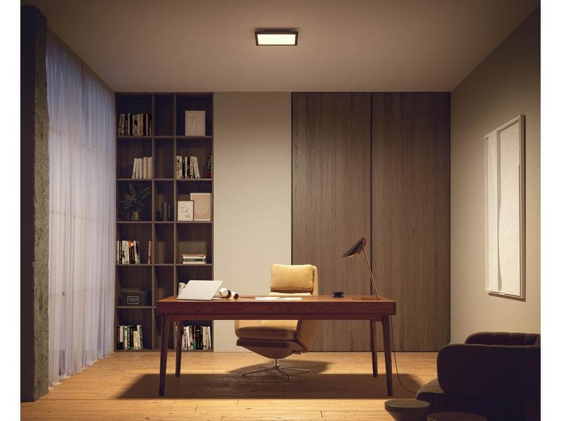 Philips Hue Panel White & Color Ambiance Surimu, Ø 39.5 cm, Flaches Hue Panel