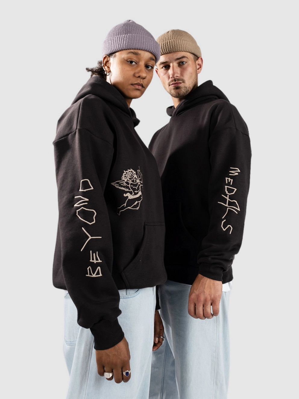 Beyond Medals Angel 2.0 Hoodie black/grey