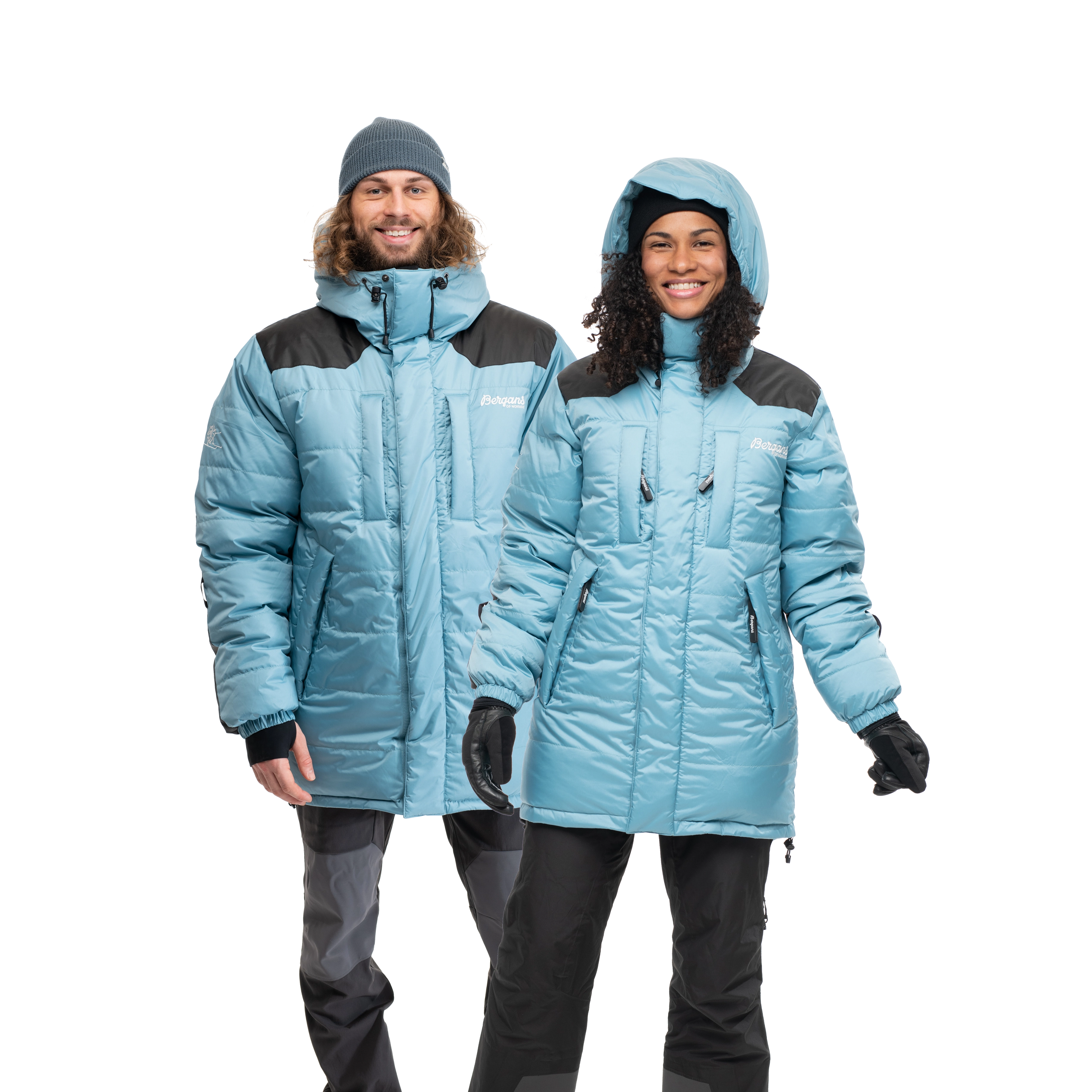 Expedition Down Unisex Parka Arctic Ocean Blue / Black