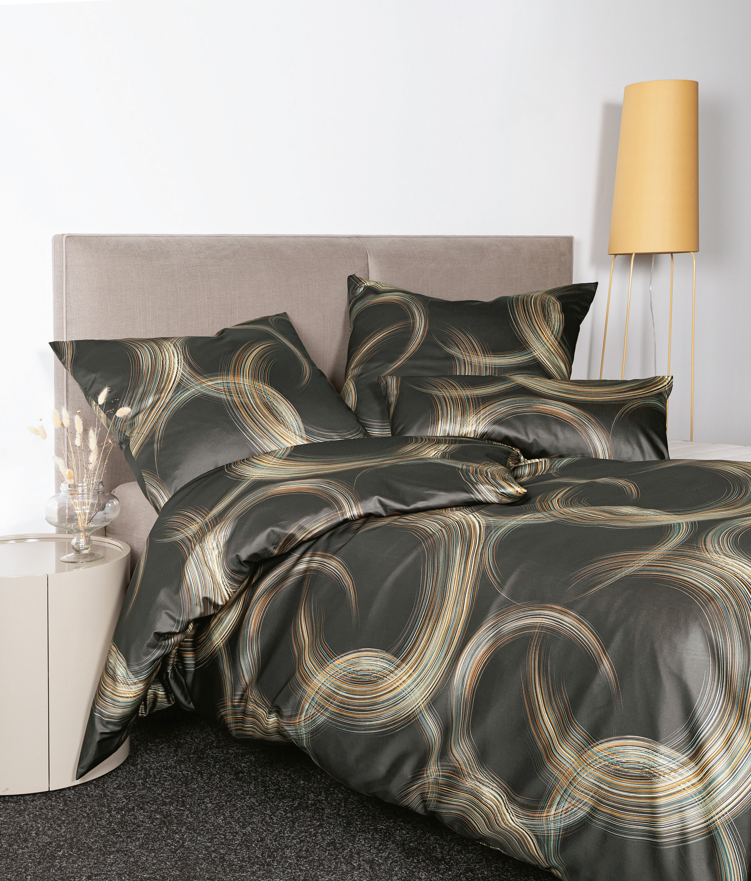 Bettwäsche MILANO Mako-Satin 135x200 cm, mit 1 Kissen